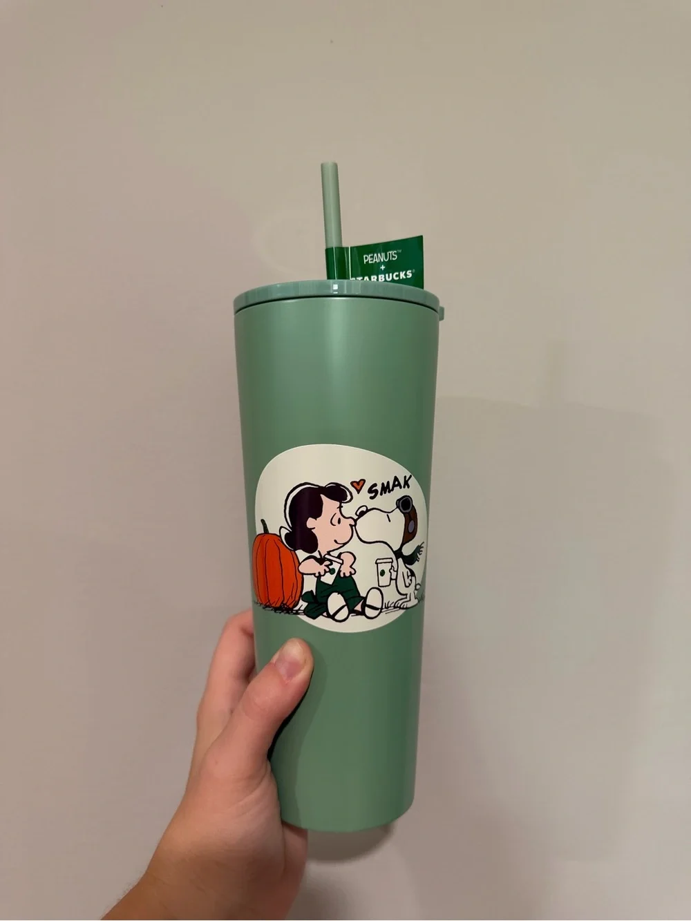 Starbucks x Peanuts Mint Green Peanuts Snoopy Tumbler